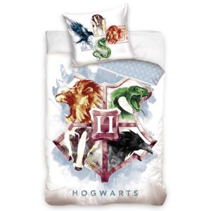 Bavlněné povlečení - Harry Potter Hogwarts Erb - 140x200 + 70x90