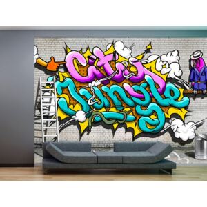 Murando DeLuxe Graffiti - City Jungle Rozměry (š x v) a Typ: 150x105 cm - vliesové