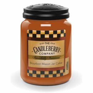 Candleberry Bourbon Mason Jar Cake - Velká vonná svíčka 737g