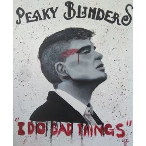 Ručně malovaný obraz eLPé painting - Thomas Shelby