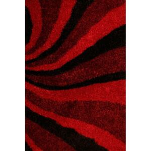 Chlupatý kusový koberec Timaru Shaggy | červený Typ: 80x150 cm