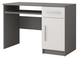 Počítačový stůl Omega II - šedá/bílá