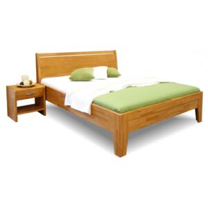 Zvýšená postel z masivu CATARINA 2, masiv buk , 160x200 cm, Přírodní lak