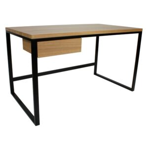 Take me HOME Černý dubový pracovní stůl Kai 130 x 70 cm