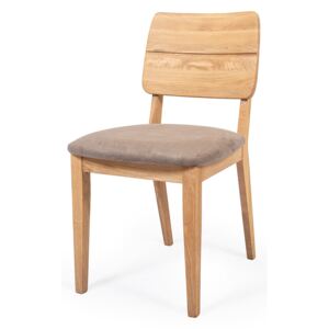 Natoor Židle Rafael Varianta: Židle Rafael dub bělený olej kůže Prestige steingrau