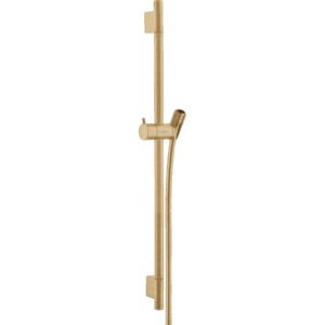 Hansgrohe Unica - Sprchová tyč S Puro 65 cm se sprchovou hadicí, kartáčovaný bronz 28632140