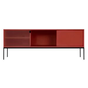 NOO.MA Červený televizní stolek Met Media 160 × 42 × 60 cm
