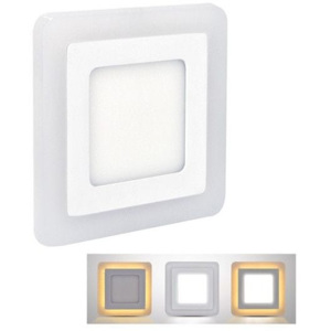 Solight LED podsvícený panel, podhledový, 6W+3W, čtvercový