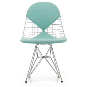 Vitra Židle Eames DKR-2, chrome, látka Hopsak