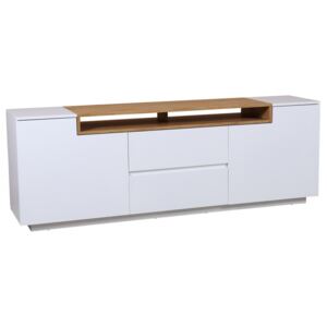 Televizní stolek LOFT 180 CM bílo-dubová Nábytek | Obývací pokoj | Televizní stolky