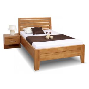 Zvýšená postel jednolůžko z masivu CONCEPTA 1, masiv buk, 120x200