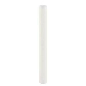 Bílá dlouhá svíčka Ego Dekor Cylinder Pure, doba hoření 42 h