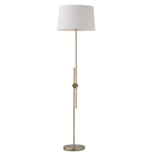 Stojací lampa | Ø38cm, saténový bronz + bílá | Aca Lighting (ML306421FB)