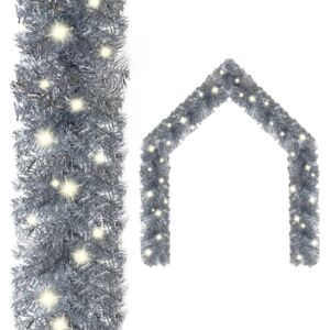 Vánoční girlanda s LED světýlky 5 m stříberná