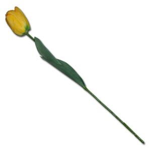 Umělá květina tulipán žlutý 67cm
