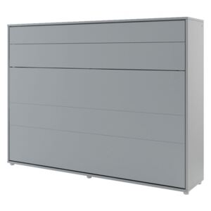 Sklápací postel BC-04 140x200 Bed-Concept, Barva: šedá, LED světlo s USB: bez LED světla s USB, Vnitřní osvětlení pod policemi: bez osvětlení políc