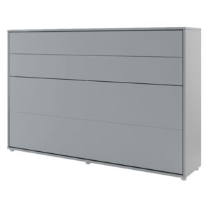 Sklápací postel BC-05 120x200 Bed-Concept, Barva: šedá, LED světlo s USB: bez LED světla s USB, Vnitřní osvětlení pod policemi: bez osvětlení políc