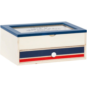 TimeLife Úložná krabička s šuplíkem, modrá