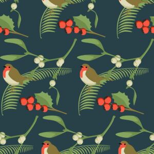 Huntley, Claire - Obraz, Reprodukce - Christmas Robin