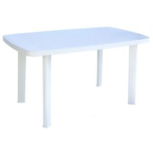 Zahradní plastový stůl FARO - 137 x 85 cm, bílý