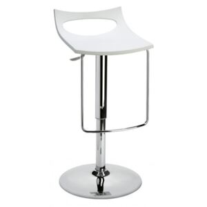 SCAB - Barová židle DIAVOLETTO U - výškově stavitelná, bílá/chrom