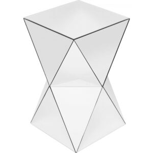 KARE DESIGN Odkládací stolek Luxury Triangle - bílý, 32x32cm