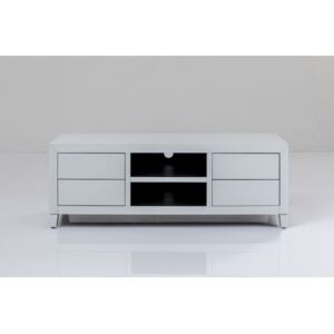KARE DESIGN TV stolek Luxury Push - bílý, 140x50cm