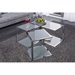 Skleněný konferenční stolek Cubetto 40 x 40 cm »