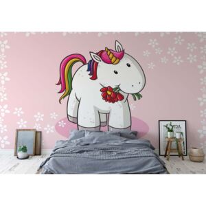 Fototapeta - Sweet Unicorn Pink II. Papírová tapeta - 368x280 cm