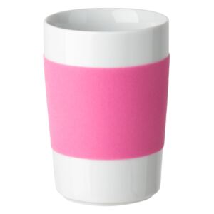 Kahla - Velký pohár s růžovým pásem Kahla touch! 350 ml (K100104)