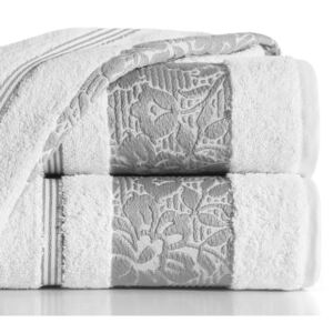 Bavlněný froté ručník s bordurou VIKI 50x90 cm, bílá, 500 gr Mybesthome Varianta: ručník - 3 kusy 50x90 cm zvýhodněná cena