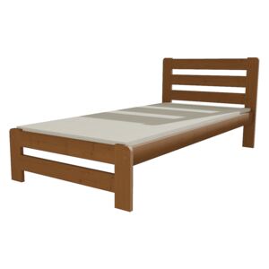 Dřevěná postel VMK 1B 90x200 borovice masiv - dub