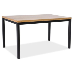 Jídelní stůl 180x90 cm v jednoduchém provedení v dekoru dub KN556