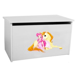 Dětský úložný box Toybee s jednorožcem a vílou