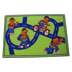 Cz-Holtex Dětský kusový koberec Sesamstrasse zelený Rozměry: 80x120cm