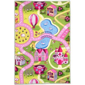 Be-Aw Dětský kusový koberec Sweet - Town vícebarevný Rozměry: 100x165cm