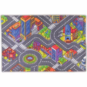 Be-Aw Dětský kusový koberec Město - Smart vícebarevný Rozměry: 80x120cm