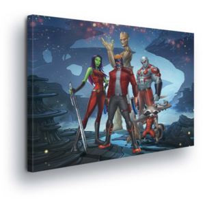 Obraz na plátně - Marvel Postavičky Strážci Galaxie II 100x75 cm