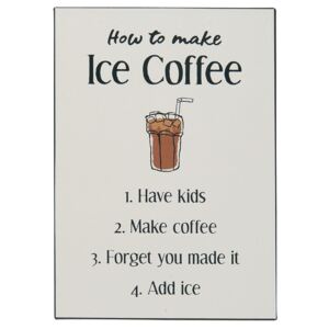 Kovová cedule Ice Coffee (kód BDAY11 na -20 %)