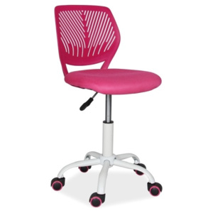 Kancelářská otočná židle v růžové barvě KN760