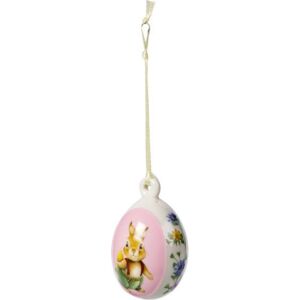 Villeroy & Boch Spring Fantasy závěsná porcelánová dekorace vajíčko, Bunny Tales