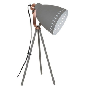 Solight stojací lampa Torino, trojnožka, 52 cm, E27 šedá