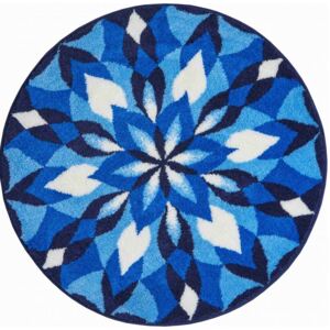 Koupelnová předložka Grund Mandala - Joya modrá Typ: 80x80 cm kruh