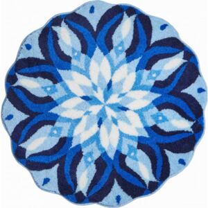 Koupelnová předložka Grund Mandala - Euphoria modrá Typ: 80x80 cm kruh
