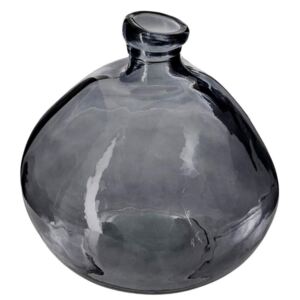 Váza dekorativní, kulatá, šedá, Ø 23 cm
