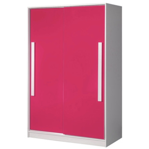 Šatní skříň 120 cm s posuvnými dveřmi s možností výběru barev typ 12 KN1077