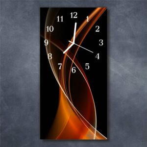 E-shop24, 60x30 cm, Hnn39521375 Nástěnné hodiny obrazové na skle - Abstrakt V