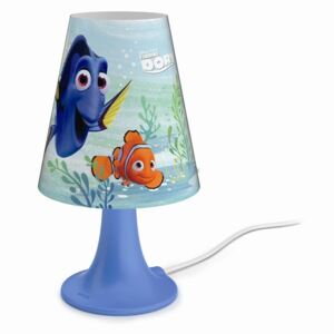 LED Dětská stolní lampička Philips Disney Hledá se Dory 71795/90/16 modrá 2700K