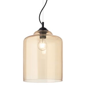 Závěsné svítidlo Ideal Lux Bistro' SP1 square ambra 163789 béžová 24cm