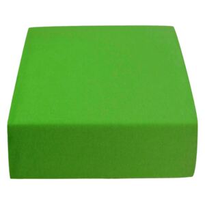 Jersey prostěradlo MICRO zelené 180x200 cm